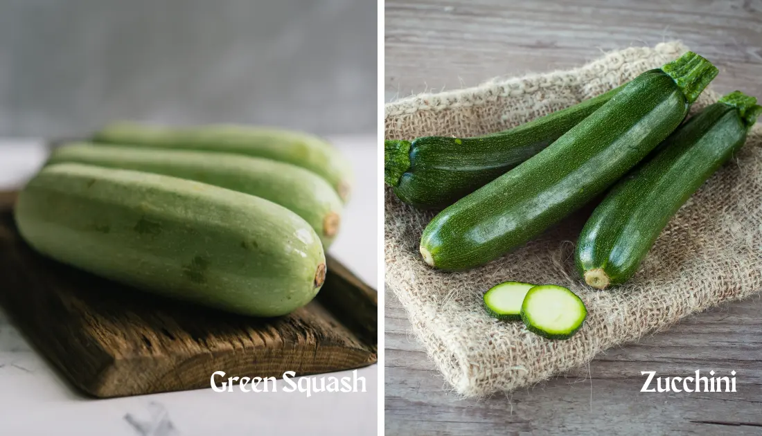 Green Squash vs Zucchini